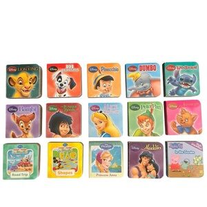Disney Miniature Board Books 15 Toddler Stories 10+ Months